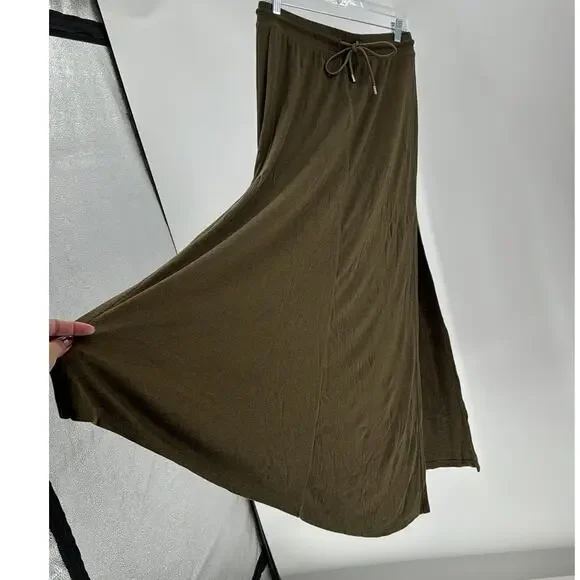 ATM ANTHONY THOMAS MELILLOModal-jersey maxi skirt army green maxi minimalist